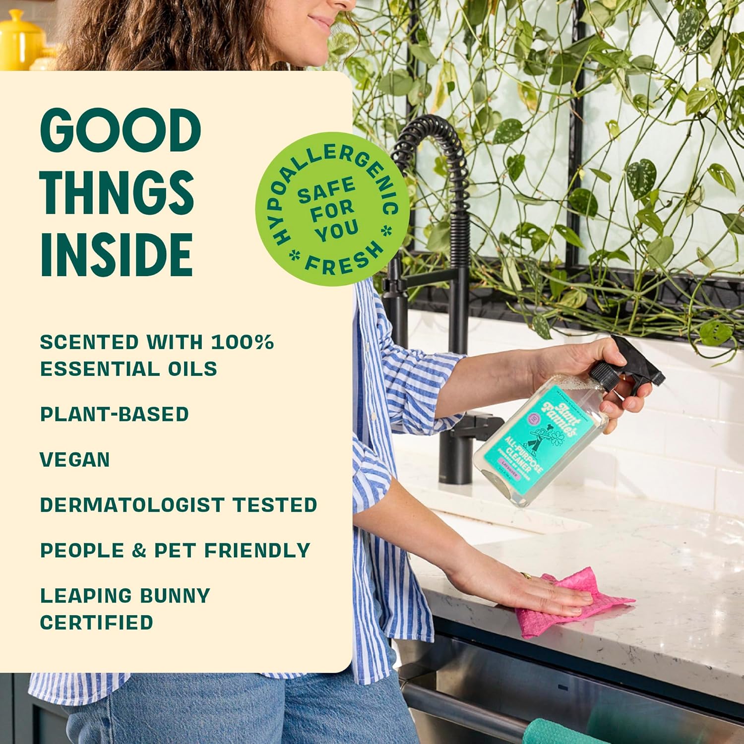 Aunt Fannie's Bundle: All Purpose Vinegar Cleaning Spray (Eucalyptus) + Vinegar Cleaning Wipes (Eucalyptus)