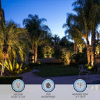 LEONLITE 12W/7.3W/3.7W Dimmable 5CCT LED Low Voltage Landscape Lights, Wall Wash Landscape Lighting Outdoor, 12V Landscape Spotlight, ETL, Aluminum, IP65 Waterproof, Pack of 4