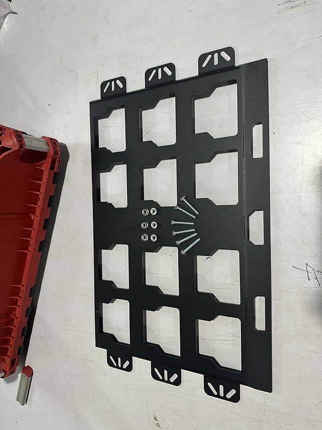 for milwaukee packout wall mount Packout Mounting Plate, Metal Base for Milwaukee Toolboxes, milwaukee mounting plate Wall or Floor Mount (1 Full Width)