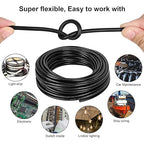 14 Gauge Wire 3 Conductor,14 AWG Electrical Wire Stranded PVC Cord Oxygen-Free Copper Cable,26FT 3 Core Pure Copper Flexible Cable Wire for LED Lamp Lighting Strips Automotive (14AWG-3C, 26FT)…