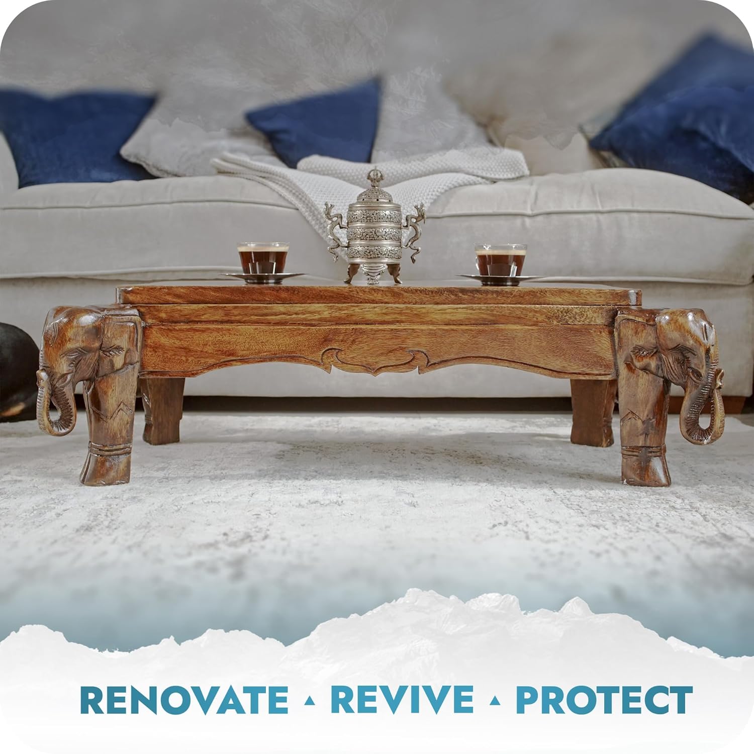 Polar Clear Satin Flawless Lacquer Spray - 2 x 13.5 Fl Oz - Clear Coat Spray Paint - Non-Yellowing & Scratch Resistant - Interior & Exterior Surfaces for Wood, Metal, Plastics, Glass & Ceramics