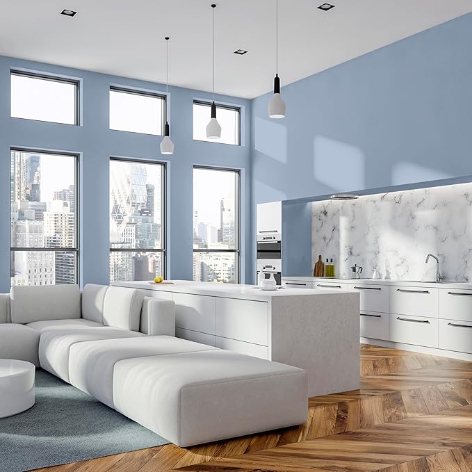 Rust-Oleum Color Spark Interior Paint and Primer in One, Semi-Gloss, Storm Cloud, 1 Gallon