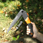 REXBETI Folding Saw - 8 Inch Blade for Wood & Dry Wood Pruning, Compact Design, SK-5 Steel