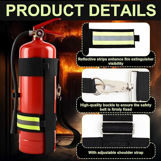 1 Pcs Fire Extinguisher Strap Firefighter Tools Firefighting Equipment Accessories Gear for Firefighter