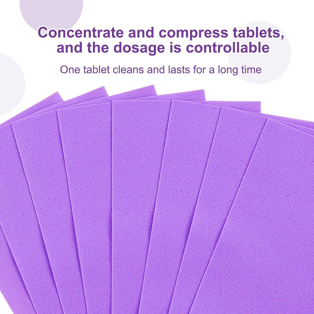 Floor Cleaning Tablets Sheets, Method Hardwood Floor Cleaner and Polish Pack of 300, Concentrate Mild Scent For RV Wall Tiles, Hardwood, Laminate Floor, Purple