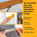 InstaTrim The Original Flexible Trim - 50ft Grey 3/4" Wide Caulk Tape - Adhesive Trim with Many Uses Including Caulking for Bathtubs, Sinks, Counters, Tile, Floors - Made in USA