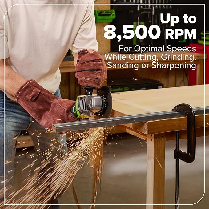 Greenworks 24V Brushless 10PC Power Tool Combo, Drill+Impact Driver+Circular Saw+Recip Saw+Jig Saw+Sander+Light+Multi-Tool+Nailer+Grinder (2) 4.0Ah+2.0Ah Batteries (24,000mAh Power Bank) USB-C Charger