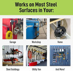 GATOR MAGNETICS MIDI 4 in Open Hooks, 25 lb Heavy Duty Magnetic Hooks for Steel Surfaces, Patented Easy-Release, Non-Slip Grip – Storage & Organization, Garage, Shed, Home, Cleaning Tools - 3 Pack