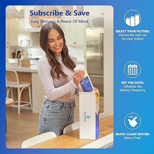 Express Water Reverse Osmosis Water Filter System, Chlorine Reduction, NSF Certified