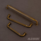 Alzassbg 6 Pack Antique Brass Cabinet Handles, 11-1/3 Inch(288mm) Hole Centers Arch Modern Cabinet Pulls Kitchen Cabinets Hardware for Cabinets and Drawers AL3503AB