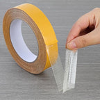 QDiShi Double Sided Heavy Duty Mounting Tape, Universal High Tack Strong Wall Adhesive with Fiberglass Mesh, Multipurpose Tape, High Stickiness Strong Thin Fabric Carpet Tape (1in x 66ft)