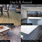 LOLA Deck Scrub Brush Outdoor Broom, Durable Bristles Remove Dirt, Grime, Grout, Leaves, Snow on Patios, Decks, Wet or Dry, 1 Pack