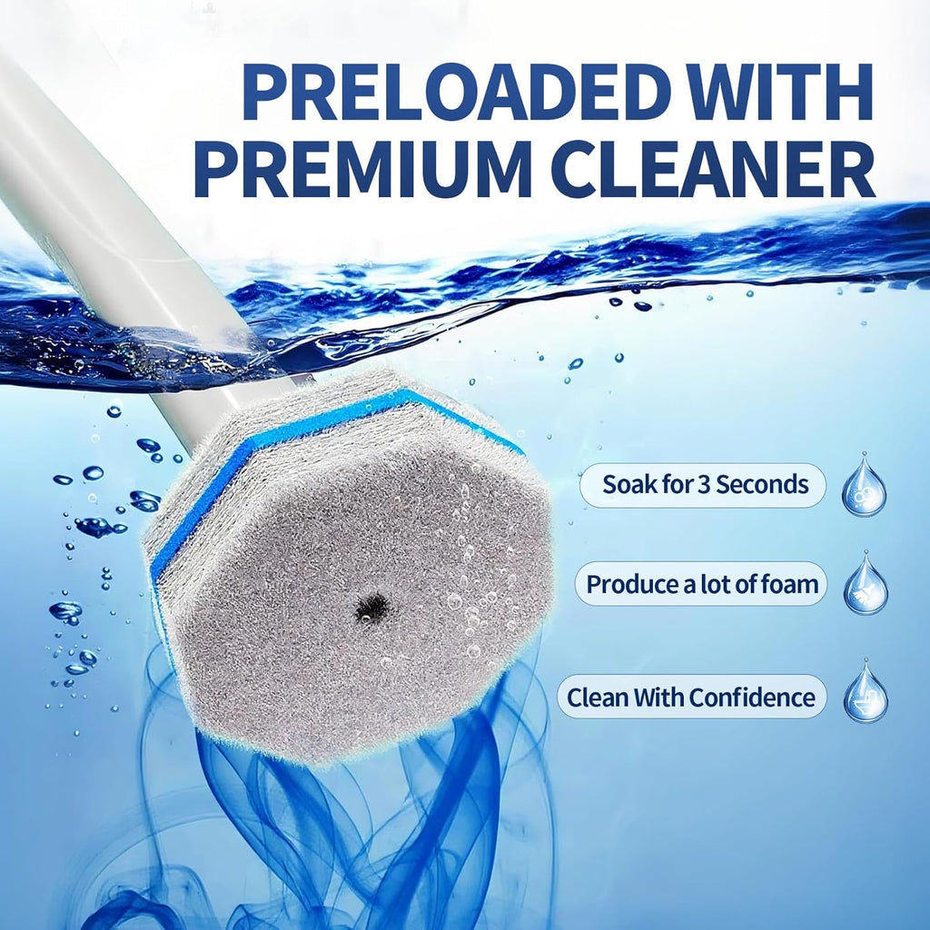 60PCS Toilet Wand Refills Compatible with Clorox Toilet Wand. Disposable Toilet Brush Refills. Bathroom Cleaning. Disposable Toilet Bowl Cleaners.