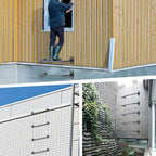 6-Rung Window Well Ladder, Heavy Duty Steel Basement Egress Ladder, Adjustable Wall Muonted Ladder for Home Safety, 700LBS