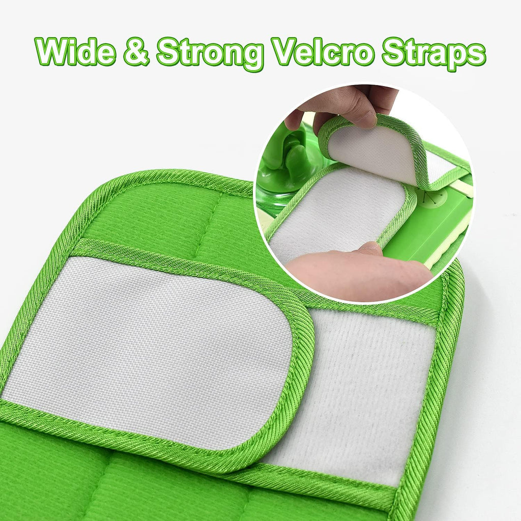 Reusable Mop Pads for Swiffer Sweeper Mops Microfiber Mop Floor Pad Refills Compatible with Sweeper Washable Mop Head Pads Replacements for Multi Surface Dry & Wet Floor Cleaning, 2 Pack