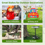 12 Inch Ground Stakes Heavy Duty J Hook 30-Pack Metal Spikes Galvanized Ground Hooks Anchors Rebar Ground Stakes for Fence Tent Gazbo Bounce House and Outdoor Decorations Inflatables