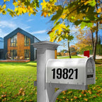 10 Sheets Vinyl House Numbers for Mailbox, 4 Inch Waterproof Self-Adhesive Stickers for Cars, Boats, Windows, Apartment Door Address (Black)