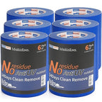 ADHES Upgrade Blue Painters Tape, Masking Tape for Painting 6 Rolls x 0.94 Inch x 60 Yards, Blue Paint Tape No Residue Outdoor Anti UV Multi Surface Use, Total 360 Yards