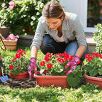 Leather-Gardening-Gloves for Women,Thorn-Proof Work-Gloves for Weeding,Digging,Planting,Pruning Yard garden Gloves