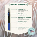 EVERSPROUT Twist-On Cobweb Duster (Soft Bristles) | Indoor & Outdoor use Brush Attachment | Fits Standard 3/4 inch Threaded Poles | Brush Only (Pole Sold Separately) | Spider Cobweb Duster Head