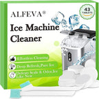 43 pcs Ice Machine Cleaner Tablets with 2 cleaning brushes,Ideal for Frigidaire, Opal, GE Profile, Kitchenaid units.Ice Maker Cleaner Removes Lime Scale,Calcium.Nickel Safe Scale Remover