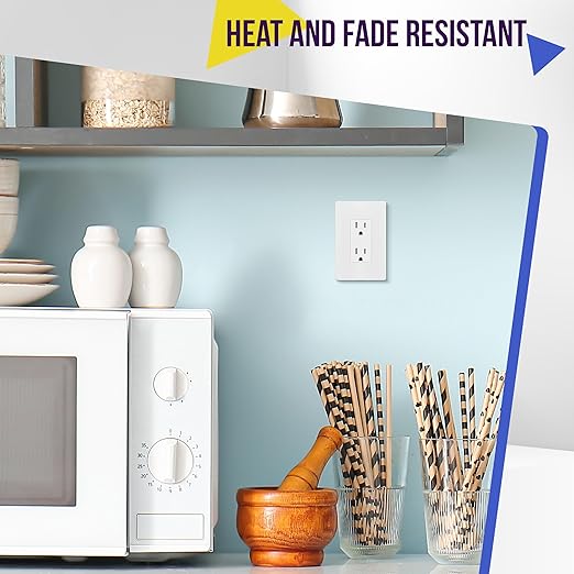 ENERLITES Matte White Decorator Receptacle with Screwless Wall Plate, Standard Electrical Wall Outlet, 15A 125V, Self-Grounding, 2-Pole, 3-Wire, UL Listed, 61502-TR-MWSID, 10 Pack, Tamper Resistant