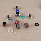 iFealClear 11 PCS Brass Faucet Adapter Kit, Kitchen Sink Aerator Adapters Fit Faucet with Removable Aerators, Male Female Thread Sink Faucet Adapter for Bathroom, Kitchen, Outdoor Garden Faucet, Rvs