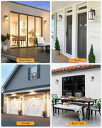 VIANIS Motion Sensor Outdoor Wall Lights, Oil-Rubbed Bronze Dawn to Dusk Exterior Garage Light Fixtures, Aluminum Outside Porch Lights for House Wall Mount, Modern Outdoor Sconce Wall Lantern Lamps