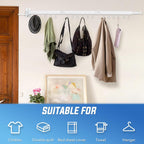 Clothes Drying Rack Wall Mounted Foldable, Retractable & Collapsible(Tri-Fold) Space-Saving Laundry Drying Rack for Indoor & Outdoor Use - Laundry Rooms, Bathroom & Balconies (White)