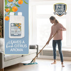 ProCare Citrus Floor Cleaner Concentrate (Made in USA) | Vinyl, Wood, Tile, Stone & Laminate Floor Cleaner For Mopping, Household Supplies, Cleaning Solution Concentrate For Kitchen & Bathroom - 8oz