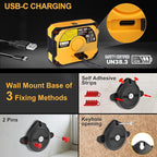 PREXISO 3-in-1 Multi Surface Laser Level with Digital Angle Gauge Magnetic, Rechargeable Digital Level with Wall Mount Base, 0-90° & 0-180°, Angle Finder Cross Line for Woodwork, Saw, Hanging Frames