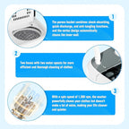 INTERGREAT Portable Washing Machine with Longer Hose, Twin Tub Washer Mini Compact Laundry Machine with Drain Pump, 16lbs Portable Washer Dryer Combo for Dorms, Apartments, Grey