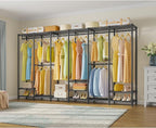 VIPEK V60 Extra Large Portable Closet Rack Heavy Duty Clothing Rack for Hanging Clothes Freestanding Wardrobe, Metal Closet for Bedroom Storage and Organizer, Load 1620lbs, Black