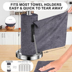 Microfiber Cleaning Cloths Roll, 100-Pack 11.5x11.5 Inch, Tear Away Microfiber Towels, Reusable Microfiber Towels for Cars, Wash Cloths, House, Kitchen, Window, Cleaning Supplies (Grey-100pcs)