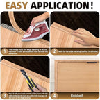 GSCIT Club Red Oak Edge Banding, 7/8 inch x 250ft roll of Veneer Edge Banding Pre-glued Flexible, Wood Tape Banding for Cabinet Repair Furniture