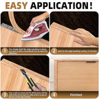 GSCIT Club Red Oak Edge Banding, 1/2 inch x 500ft roll of Wood Veneer Edge Banding Pre-glued Flexible, Wood Tape Banding for Cabinet Repair Furniture