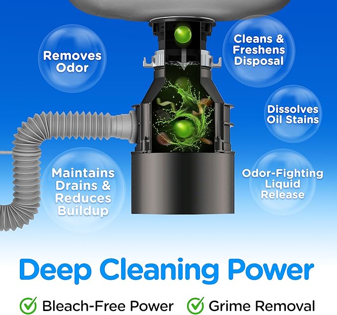 Compac Home Plink Garbage Disposal Cleaner and Deodorizer 60ct VALUE PACK - Assorted Scents