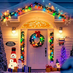 25 Pack C9 Multicolor Christmas Light Bulbs, C9 Multicolor Replacement Bulbs for Outdoor Patio Christmas String Lights, 7W Incandescent Night Light Bulbs, C9/E17 Intermediate Base Bulb,120V 7W bulb