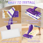 20 Count Mopping Pad for Wet Jet Mop Disposable Wetjet Pads Refills Replacement for Wet Pads Refill Compatible with Wet Jet Pads Thickness & Absorbent for Household Multi-Surface