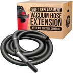 MP Maresh Products Vacuum Hose Replacement Compatible with Shop Vac Style Wet Dry Vacuum Cleaner - Crushproof Dust Collection Hose for Industrial and Commercial Use with Suction Control - 20' x 1-1/4"