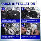 [UPGRADED] BlueStars WH03X30517 Washer Shift Actuator & WH01X27538 Washer Drive Belt & WH05X24185 Washing Machine Clutch & WH01X24434 Washer Spring - for GE Hotpoint Clothes Washer