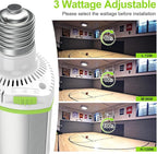 LED Corn Light Bulb 120W 96W 72W Wattage Adjustable, E39 Base Corn Cob Light Bulb 5700K 5000K 4500K, 18,000LM DLC ETL Listed Commercial High Bay Light for Warehouse Parking Lot Lighting, AC 100V-277