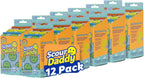 Scrub Daddy Scour Daddy Scouring Pad - Non Scratch Scouring Pad - Sponges for Dishes & Cleaning Supplies - Durable & Odor Resistant - 3 Count (12 Pack)