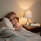 Touch Table Lamp for Bedroom Set of 2, 3-Way Dimmable Bedside Lamp for Nightstand, 17” Modern Metal Desk Lamp with Linen Shade for Living Room, Kids Reading, Dorm, Home Office Decor, Bulb Included