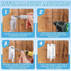 10 Pcs Cam Action White Window Sash Locks, Security Window Latches Replacement Sash Lock, Replacement Sash Lock for Horizontal Sliding Windows and Vinyl Single or Double Windows