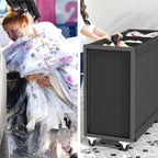 Laundry Hamper Laundry Basket with 3 Section Pull-Out Rolling Bags, Laundry Sorter for Organization and Storage with 2 Pull-Out Drawers for Laundry Room, Bathroom, Bedroom Use (Rustic Brown)