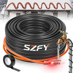 9FT Heat Tape for Water Pipes, -40°F Deicing Cable,Pipe Heating Cables for Roof,Gutter，Farm，Freeze Protetion Heat Trace Cable , Heated Water Hose,Plumbing Fixtures,120V 5W/FT