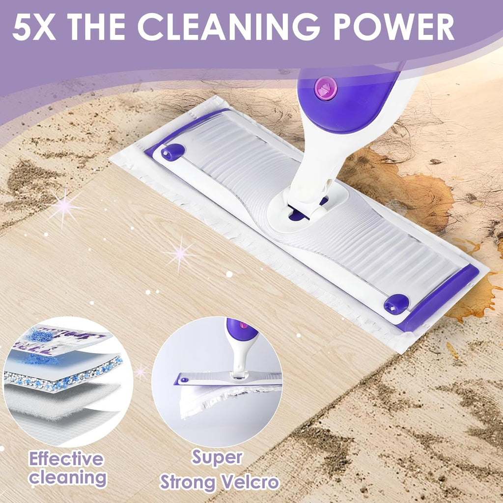 30 Pack Disposable Power Mop Refill Pads Compatible with Swiffer Power Mop, Replacement Mopping Pads for Swiffer Multi-Surface & Wood Powermop Refills, Wet Pads Refill for Floor Cleaning,Unscented