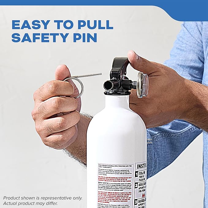 Kidde Fire Extinguisher for Boats, Single-Use 1A10BC