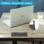 Conference Recessed Power Strip Waterproof,Table Power Outlet,Furniture Flush Mount Desk Outlet Station,3 Outlets,IPX6 Waterproof,10FT Extension Cord Multiple Outlet (Black)